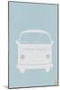 VW Bus Blue Poster-NaxArt-Mounted Art Print