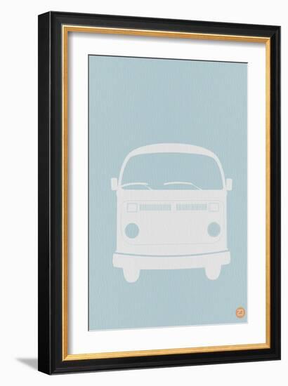 VW Bus Blue Poster-NaxArt-Framed Art Print