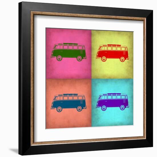 VW Bus Pop Art 1-NaxArt-Framed Art Print