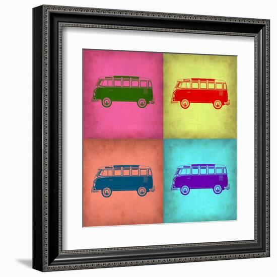 VW Bus Pop Art 1-NaxArt-Framed Art Print