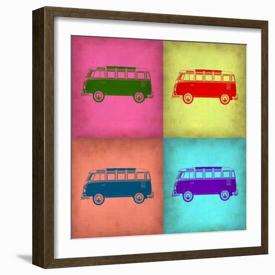 VW Bus Pop Art 1-NaxArt-Framed Art Print