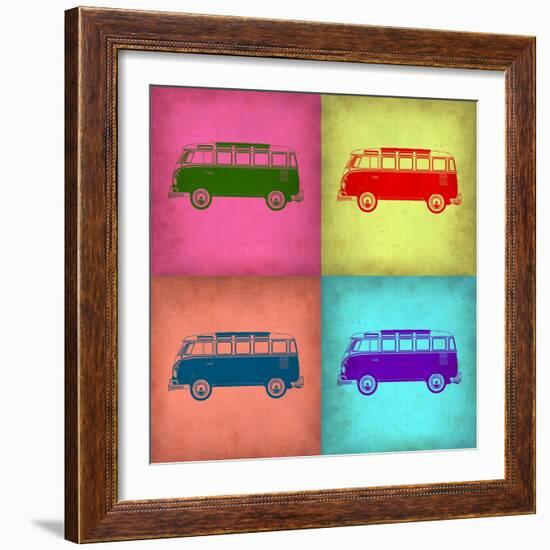 VW Bus Pop Art 1-NaxArt-Framed Art Print