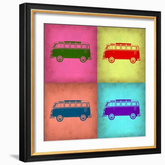 VW Bus Pop Art 1-NaxArt-Framed Art Print