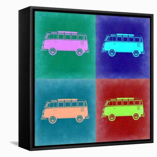 VW Bus Pop Art 2-NaxArt-Framed Stretched Canvas