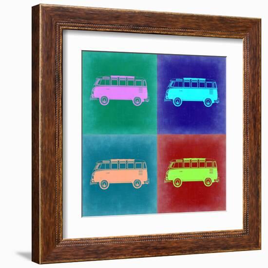 VW Bus Pop Art 2-NaxArt-Framed Art Print