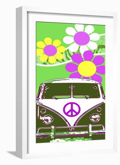 VW Lime-Larry Hunter-Framed Giclee Print