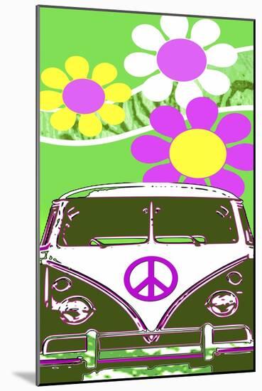 VW Lime-Larry Hunter-Mounted Giclee Print