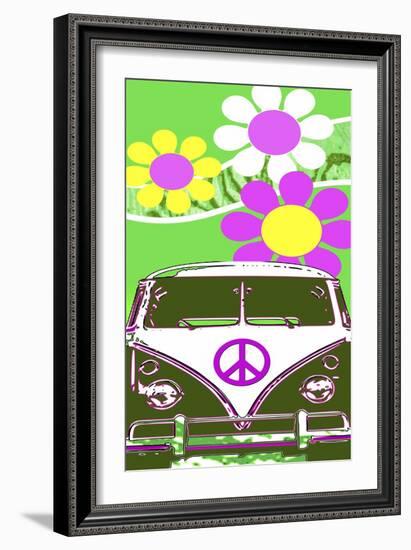 VW Lime-Larry Hunter-Framed Giclee Print