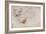 W.60 Sketch of a Male Head, in Two Positions-Michelangelo Buonarroti-Framed Giclee Print