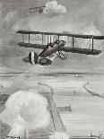 Squadron Leader Spenser Grey Flying over Cologne, 8 October 1914-W. Avis-Premier Image Canvas