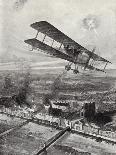 Squadron Leader Spenser Grey Flying over Cologne, 8 October 1914-W. Avis-Premier Image Canvas