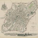 Map of Moscow, 1836-W.B. Clarke-Laminated Giclee Print