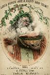 Santa and Punchbowl-W Brandard-Mounted Art Print