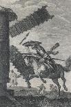 Don Quixote He Attacks the Windmill-W. Bromley-Photographic Print