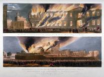 Two Views of the Destruction of the Armoury in the Tower of London by Fire, 30 October 1841-W & Co Kohler-Mounted Giclee Print