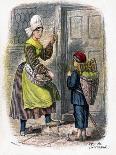 Italian Woman Collecting Water, 1809-W Dickes-Giclee Print