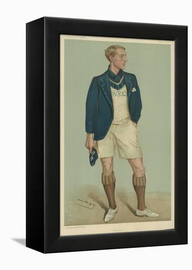 W E Crum, President of the Oxford University Boat Club-Sir Leslie Ward-Framed Premier Image Canvas