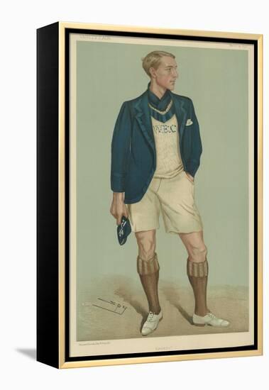 W E Crum, President of the Oxford University Boat Club-Sir Leslie Ward-Framed Premier Image Canvas