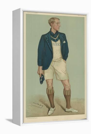 W E Crum, President of the Oxford University Boat Club-Sir Leslie Ward-Framed Premier Image Canvas