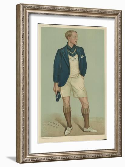 W E Crum, President of the Oxford University Boat Club-Sir Leslie Ward-Framed Giclee Print