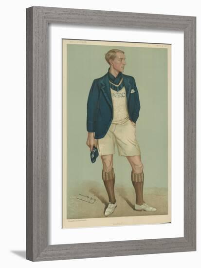 W E Crum, President of the Oxford University Boat Club-Sir Leslie Ward-Framed Giclee Print