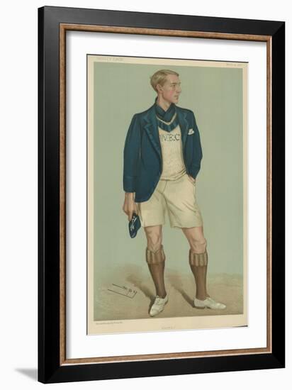 W E Crum, President of the Oxford University Boat Club-Sir Leslie Ward-Framed Giclee Print