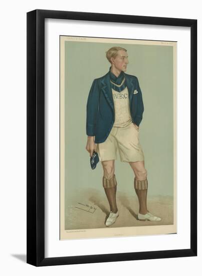 W E Crum, President of the Oxford University Boat Club-Sir Leslie Ward-Framed Giclee Print