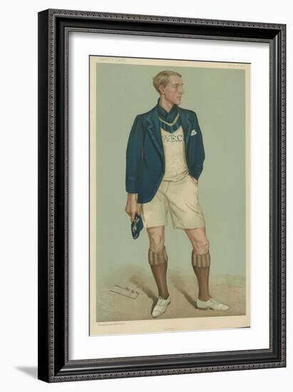 W E Crum, President of the Oxford University Boat Club-Sir Leslie Ward-Framed Giclee Print