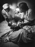 African American Midwife Maude Callen Delivering a Baby-W^ Eugene Smith-Photographic Print