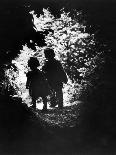 Children of Photographer with Eugene Smith Walking Hand in Hand in Woods Behind His Home-W^ Eugene Smith-Photographic Print