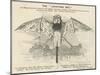 W.G.Grace as a Giant Bat-null-Mounted Art Print