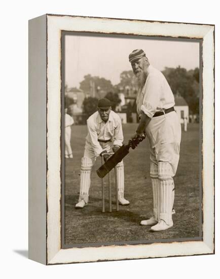 W.G. Grace Batting at Gravesend, 1913-null-Framed Premier Image Canvas