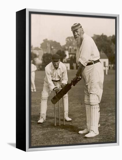 W.G. Grace Batting at Gravesend, 1913-null-Framed Premier Image Canvas