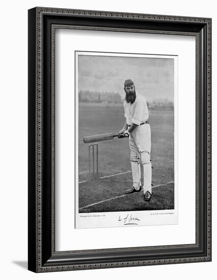 W.G. Grace, from 'Famous Cricketers and Cricket Grounds', Published by Hudson and Kearns, 1895-null-Framed Photographic Print