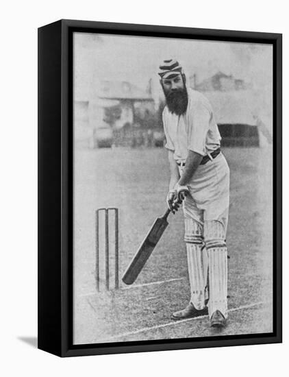 W G Grace Ready to Receive the Ball-null-Framed Premier Image Canvas