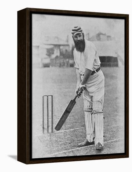 W G Grace Ready to Receive the Ball-null-Framed Premier Image Canvas