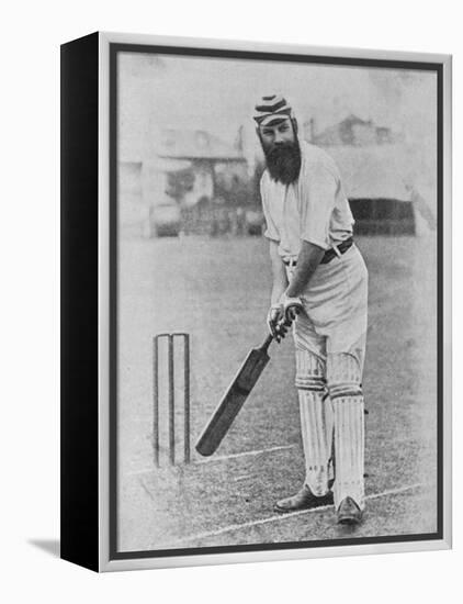 W G Grace Ready to Receive the Ball-null-Framed Premier Image Canvas