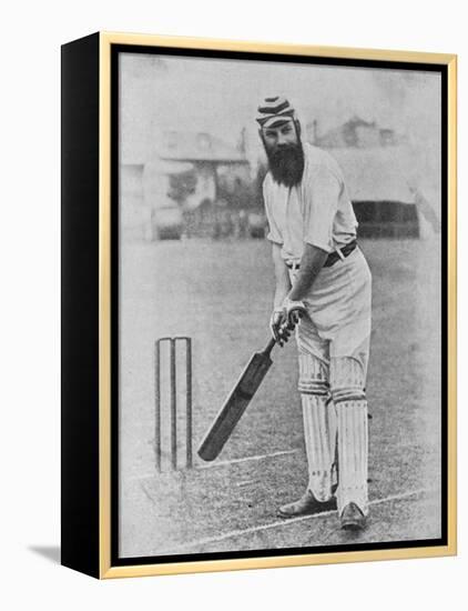 W G Grace Ready to Receive the Ball-null-Framed Premier Image Canvas