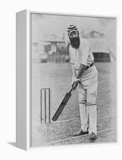 W G Grace Ready to Receive the Ball-null-Framed Premier Image Canvas