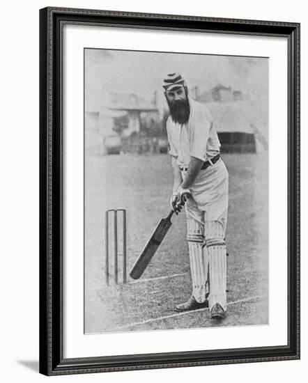 W G Grace Ready to Receive the Ball--Framed Photographic Print