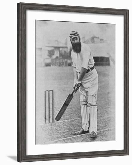 W G Grace Ready to Receive the Ball--Framed Photographic Print