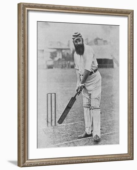 W G Grace Ready to Receive the Ball--Framed Photographic Print
