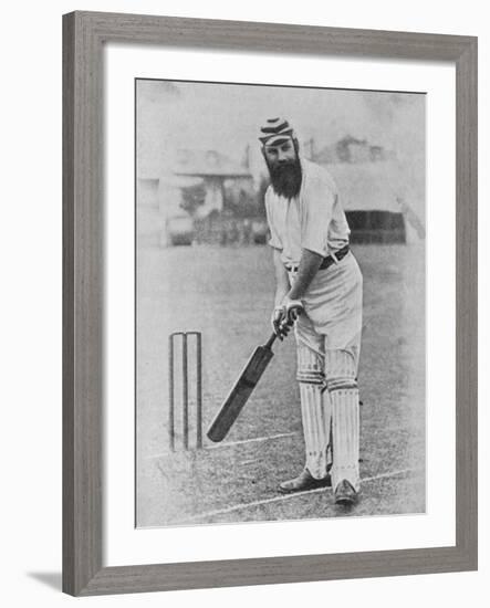 W G Grace Ready to Receive the Ball-null-Framed Photographic Print