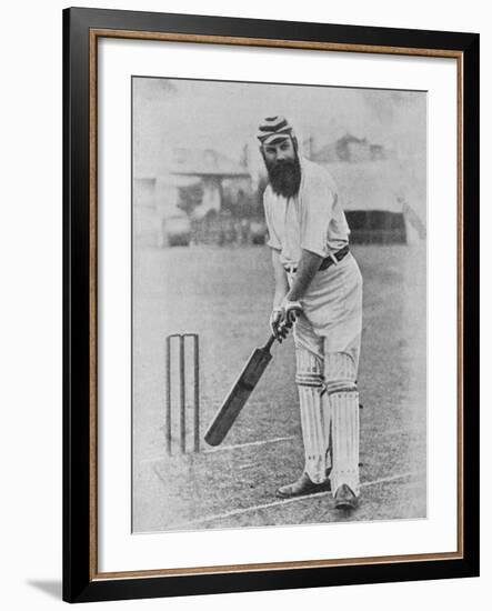 W G Grace Ready to Receive the Ball--Framed Photographic Print