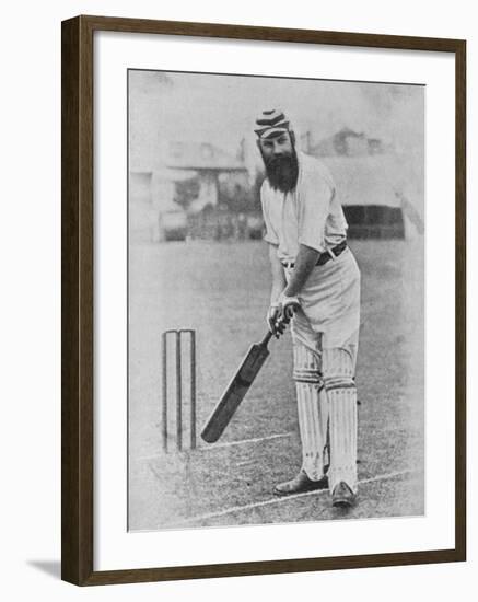 W G Grace Ready to Receive the Ball-null-Framed Photographic Print