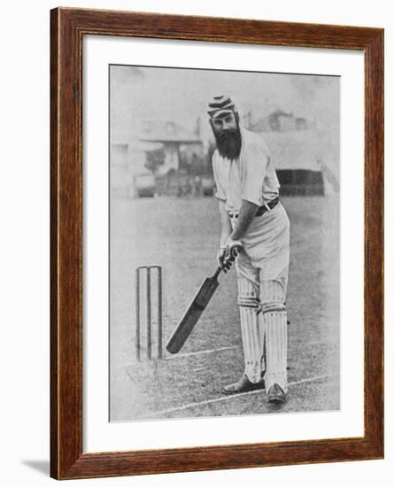 W G Grace Ready to Receive the Ball-null-Framed Photographic Print