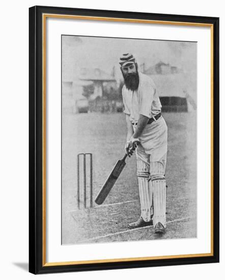 W G Grace Ready to Receive the Ball-null-Framed Photographic Print