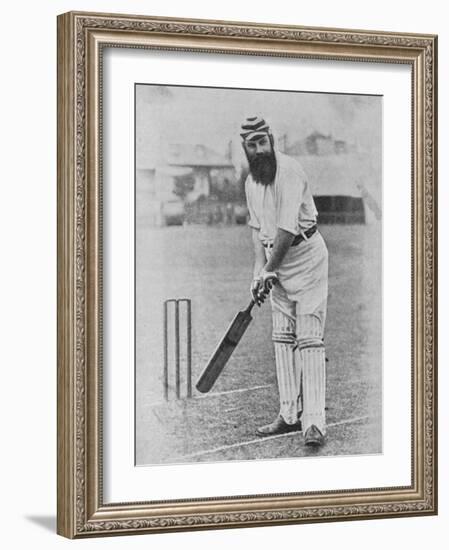 W G Grace Ready to Receive the Ball-null-Framed Photographic Print