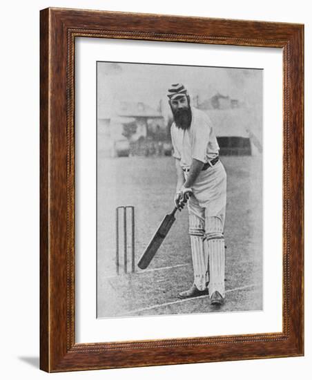 W G Grace Ready to Receive the Ball-null-Framed Photographic Print