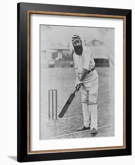 W G Grace Ready to Receive the Ball-null-Framed Photographic Print